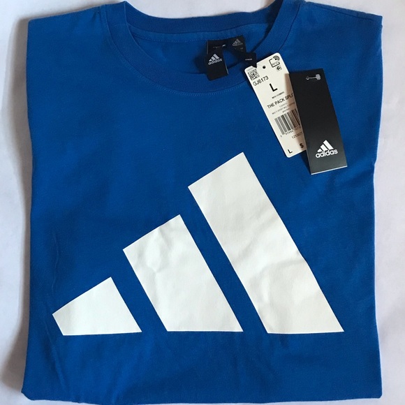 Adidas Men’s The Pack Split T-shirt Blue - Picture 15 of 15